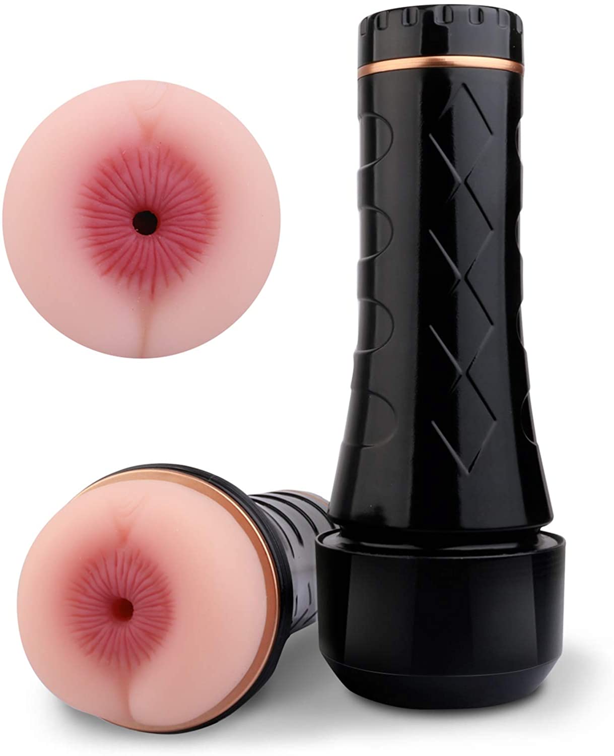 Black adjustable-suction personal device shown with its textured sleeve