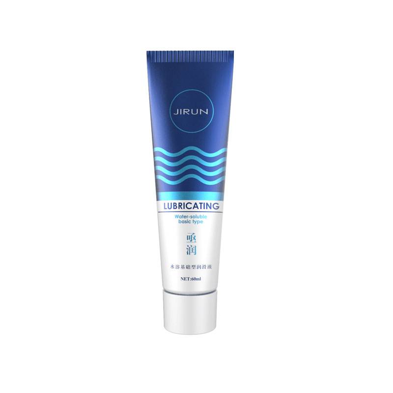 Front view of the 60 ml water-based personal lubricant tube