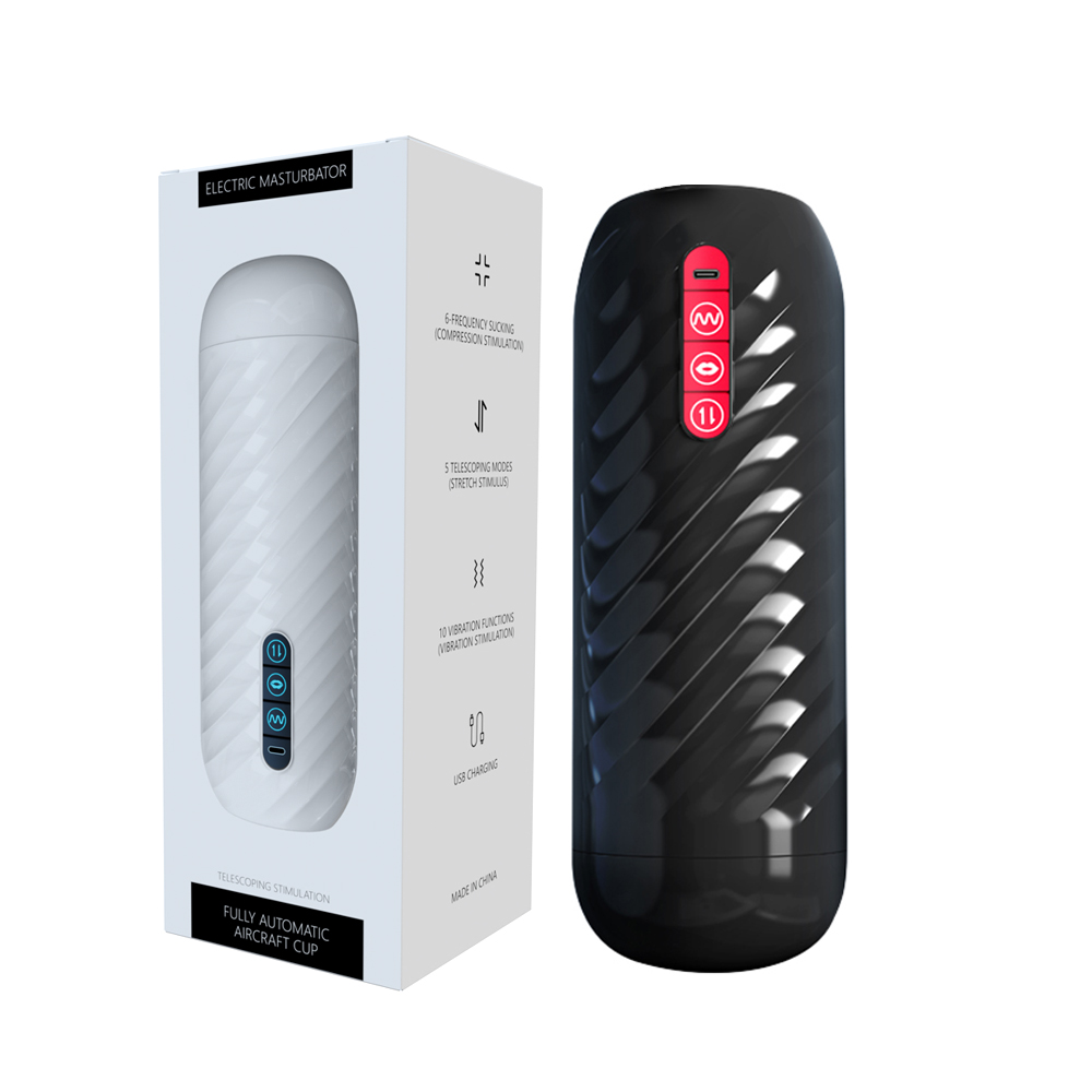 Jiehuo 2nd generation telescopic personal device in black shown beside its retail packaging