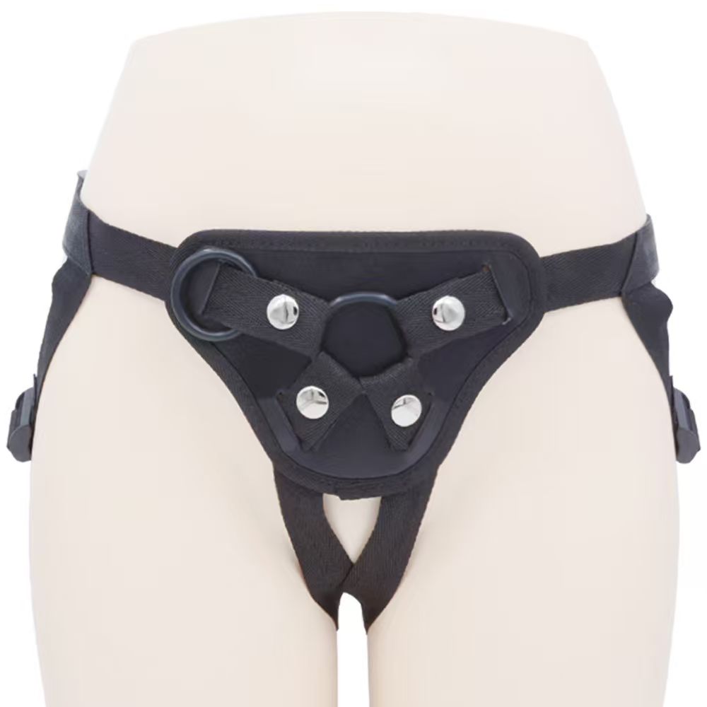 Front view of the AC005-SH adjustable black harness